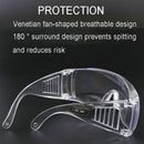 Safety Goggles Over Glasses Neck Cord Anti-fog Clear Lens Large Size New Hot