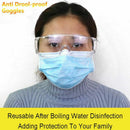 Safety Goggles Over Glasses Neck Cord Anti-fog Clear Lens Large Size New Hot