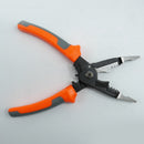 Professional 5 In 1 Durable Wire Strip Crimp Ream Cut Steel Insulated Pliers