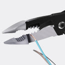 Professional 5 In 1 Durable Wire Strip Crimp Ream Cut Steel Insulated Pliers
