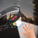 Motion Sensor XPG COB LED Headlight USB Rechargeable Head Lamp for Camping