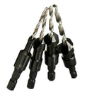 4Pcs Countersink-Drill Drill-Bit-Set Pilot-Holes Woodworking Screw-Sizes