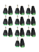 20x Male + Female DC Power Jack Connector Adapter Plug 2.1 x 5.5mm for CCTV LED