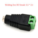 20x Male + Female DC Power Jack Connector Adapter Plug 2.1 x 5.5mm for CCTV LED