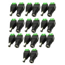 20x Male + Female DC Power Jack Connector Adapter Plug 2.1 x 5.5mm for CCTV LED