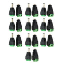 20x Male + Female DC Power Jack Connector Adapter Plug 2.1 x 5.5mm for CCTV LED