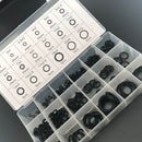 225Pcs Black Rubber O-Ring Assortment Washer Gasket Sealing Ring Kit 18 Sizes