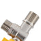 1/2'' Fixed Brass Ball Valve Gas Angle Valves Threaded Connection 1 Piece