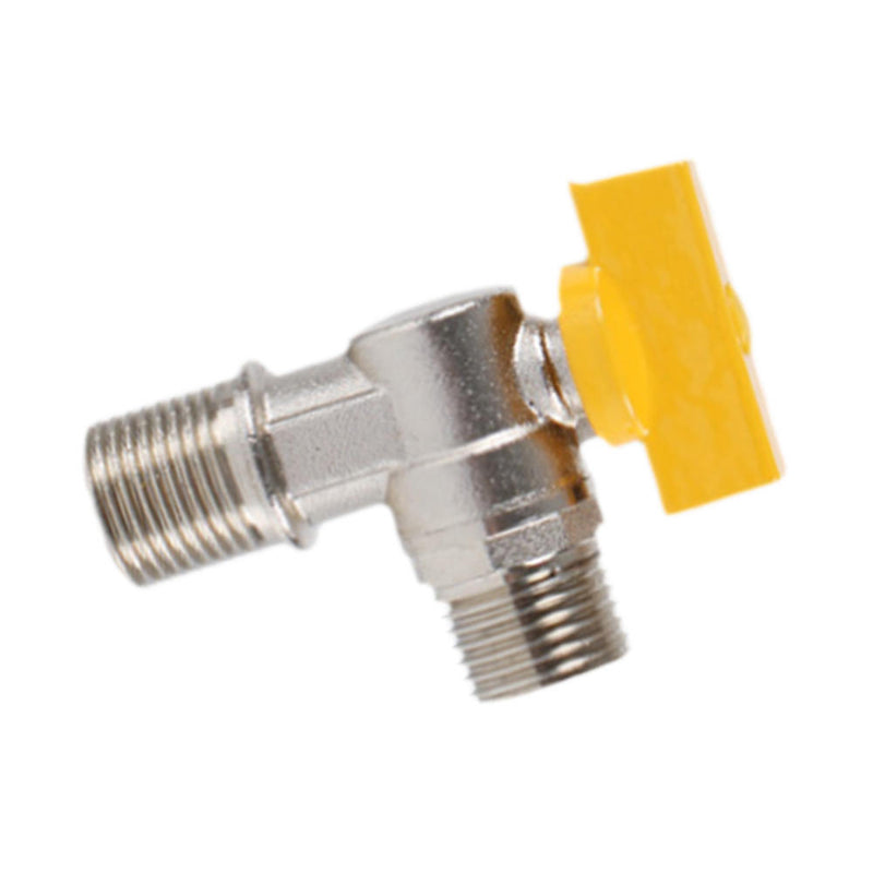 1/2'' Fixed Brass Ball Valve Gas Angle Valves Threaded Connection 1 Piece