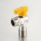 1/2'' Fixed Brass Ball Valve Gas Angle Valves Threaded Connection 1 Piece