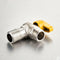 1/2'' Fixed Brass Ball Valve Gas Angle Valves Threaded Connection 1 Piece