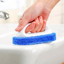 2x Sponge Brush Cleaning Scrubber with Handle Strong Decontamination for Kitchen