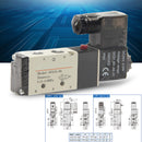 DC 24V 2-Position 5-Way Electric Solenoid Valve Pneumatic Air Valve New Hot