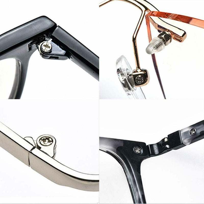 Eyeglasses Repair Assortment Kit with Screws Nuts+6x Tweezer Screwdriver Set Hot