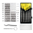 Eyeglasses Repair Assortment Kit with Screws Nuts+6x Tweezer Screwdriver Set Hot