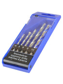 5Pcs Drill-Bit Carpenter Titanium-Coated Woodworking Electric-Drill Plastic Box