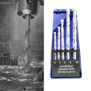 5Pcs Drill-Bit Carpenter Titanium-Coated Woodworking Electric-Drill Plastic Box