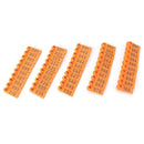 Plastic Livestock Ear Tag for Goat Sheep Pig 100Pcs/Set Orange Durable