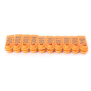 Plastic Livestock Ear Tag for Goat Sheep Pig 100Pcs/Set Orange Durable