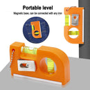 1 pc Mini Spirit Level Magnetic Base Aluminum Alloy Balance Level Measuring Tool