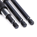 3pcs/set 1/4" 60/100/150mm Hex Quick Magnetic Screwdriver Extension Bit Holder