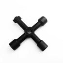 1x 4-Ways Universal Square Triangle Wrench Key Electrical Elevator Plumber Keys