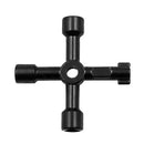1x 4-Ways Universal Square Triangle Wrench Key Electrical Elevator Plumber Keys