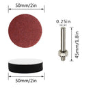 100 Pcs 2 Inch 50mm Sander Disc 80-3000 Grit Sanding Polishing Sandpaper Tool