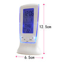 1 pcs Digital Display Thermometer humidity clock LED Alarm Calendar Weather