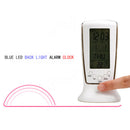1 pcs Digital Display Thermometer humidity clock LED Alarm Calendar Weather