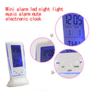 1 pcs Digital Display Thermometer humidity clock LED Alarm Calendar Weather