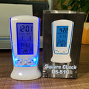 1 pcs Digital Display Thermometer humidity clock LED Alarm Calendar Weather