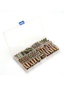 138x Color Zinc-plated Wood Furniture Hex Socket Drive Threaded Insert Nut Kit