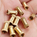 106 * Female Thread Brass Knurled Insert Embedment Nut Assorted M2 M3 M5 Nice