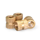 106 * Female Thread Brass Knurled Insert Embedment Nut Assorted M2 M3 M5 Nice