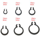 300x Metal C-Clips Snap Ring Circlip For Car SUV Industrial Equipment Machinery