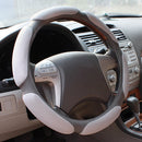 Sandwich Steering Wheel Cover (Colour: Grey and white glue, Adaptation Steering wheel diameter: 38cm)