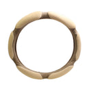 Sandwich Steering Wheel Cover (Colour: Beige and white glue, Adaptation Steering wheel diameter: 38cm)