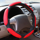 Sandwich Steering Wheel Cover (Colour: Red and white glue, Adaptation Steering wheel diameter: 38cm)