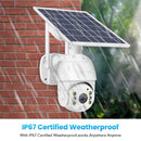 T16 1080P Full HD 4G (US Version) Network Monitoring Solar Powered Camera, Support PIR + Radar Alarm, Night Vision, Two Way Audio, TF Card
