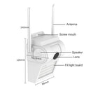 DP14 2.0 Million Pixels 1080P HD Wall Lamp Smart Camera, Support Full-color Night Vision / Motion Detection / Voice Intercom / TF Card, EU Plug