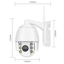QX2 4G (EU Version) 1080P HD 360 Degrees Panoramic Day and Night Full-color Waterproof Smart Camera, Support Motion Detection / Two-way Voice / TF Card, EU Plug