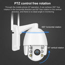 QX2 4G (EU Version) 1080P HD 360 Degrees Panoramic Day and Night Full-color Waterproof Smart Camera, Support Motion Detection / Two-way Voice / TF Card, EU Plug
