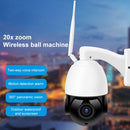 QX5 4G (US Version) 2.0 Million Pixels 1080P HD 20X Zoom Dome Smart Camera, Support Infrared Night Vision / Motion Detection / Voice Intercom / TF Card, UK Plug