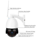 QX5 4G (EU Version) 2.0 Million Pixels 1080P HD 20X Zoom Dome Smart Camera, Support Infrared Night Vision / Motion Detection / Voice Intercom / TF Card, UK Plug