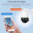 QX5 2.0 Million Pixels 1080P HD 20X Zoom Wireless WiFi Dome Smart Camera, Support Infrared Night Vision / Motion Detection / Voice Intercom / TF Card, UK Plug