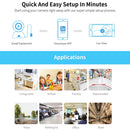 Sricam SP026 1080P AI Smart WiFi Camera, Support Two Way Audio / Motion Tracking / Humanoid Detection / Night Vision / TF Card