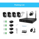 SriHome NVS002 1080P 6-Channel NVR Kit Wireless Security Camera System, Support Humanoid Detection / Motion Detection / Night Vision, EU Plug