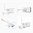 SriHome SH024 3.0 Million Pixels 1296P HD Outdoor IP Camera, Support Motion Detection / Humanoid Detection / Night Vision / TF Card, UK Plug