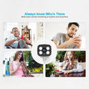SriHome SH024 3.0 Million Pixels 1296P HD Outdoor IP Camera, Support Motion Detection / Humanoid Detection / Night Vision / TF Card, UK Plug